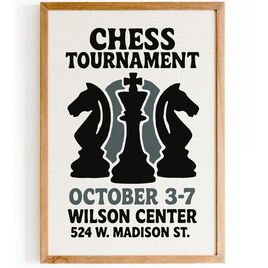 Chess Tournament Poster Print