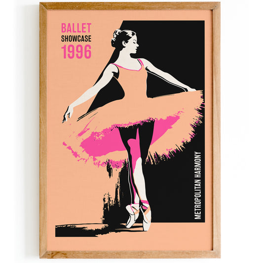 Retro Ballet Pop Art Poster