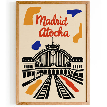 Madrid Atocha Railway Station Poster