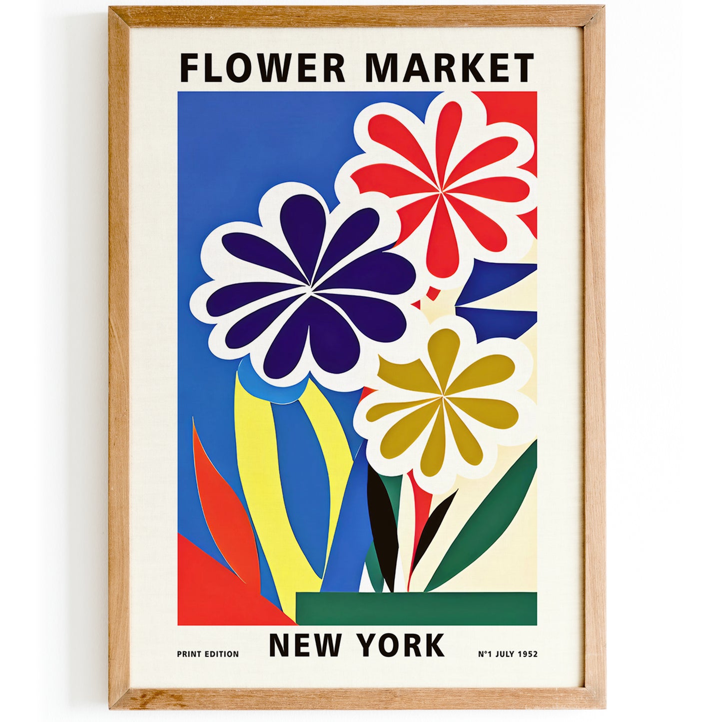 New York Flower Market Poster