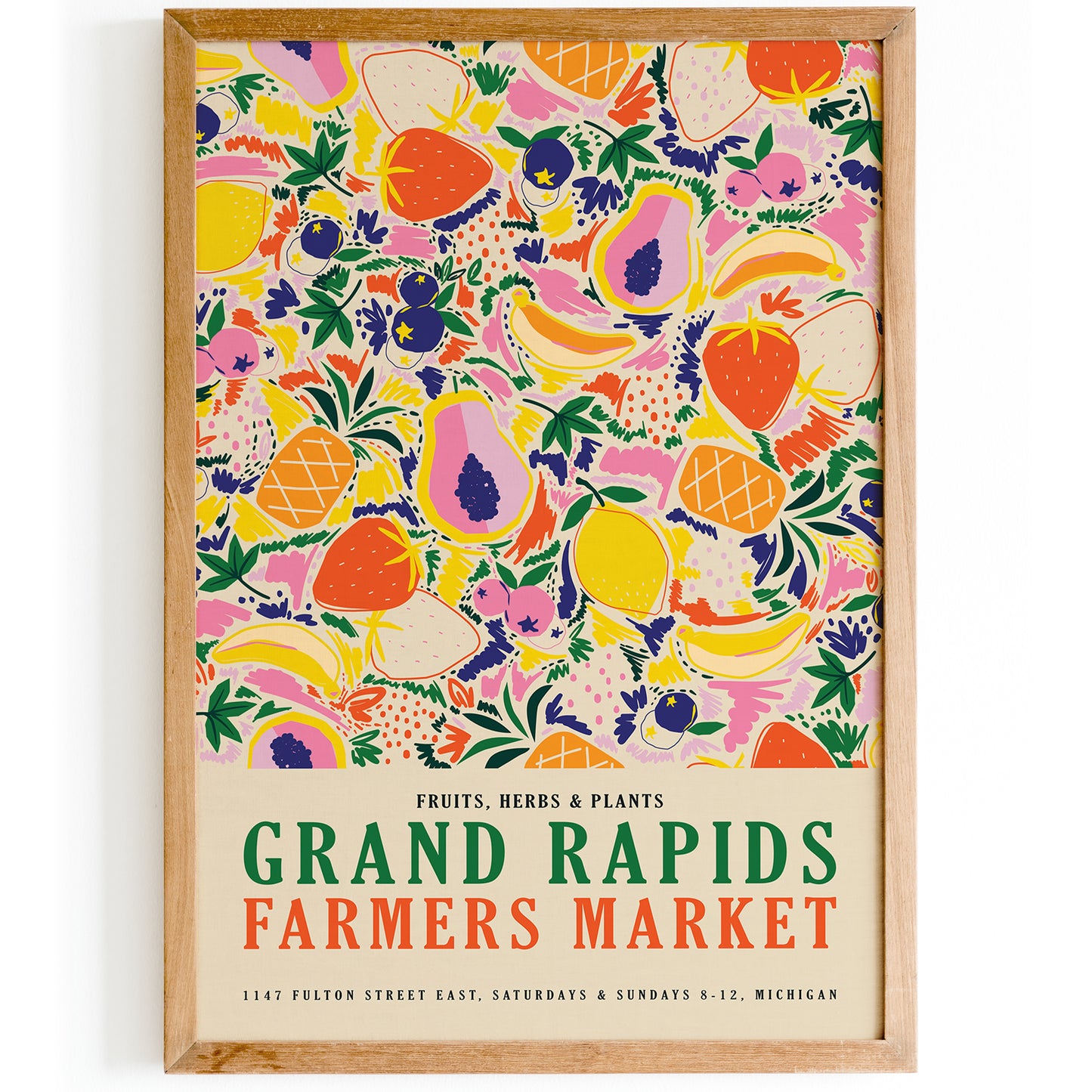 Grand Rapids Farmers Market Poster