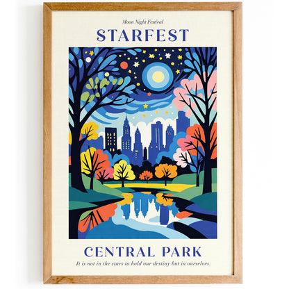 NYC Starnight Festival Art Print: Perfect Gift