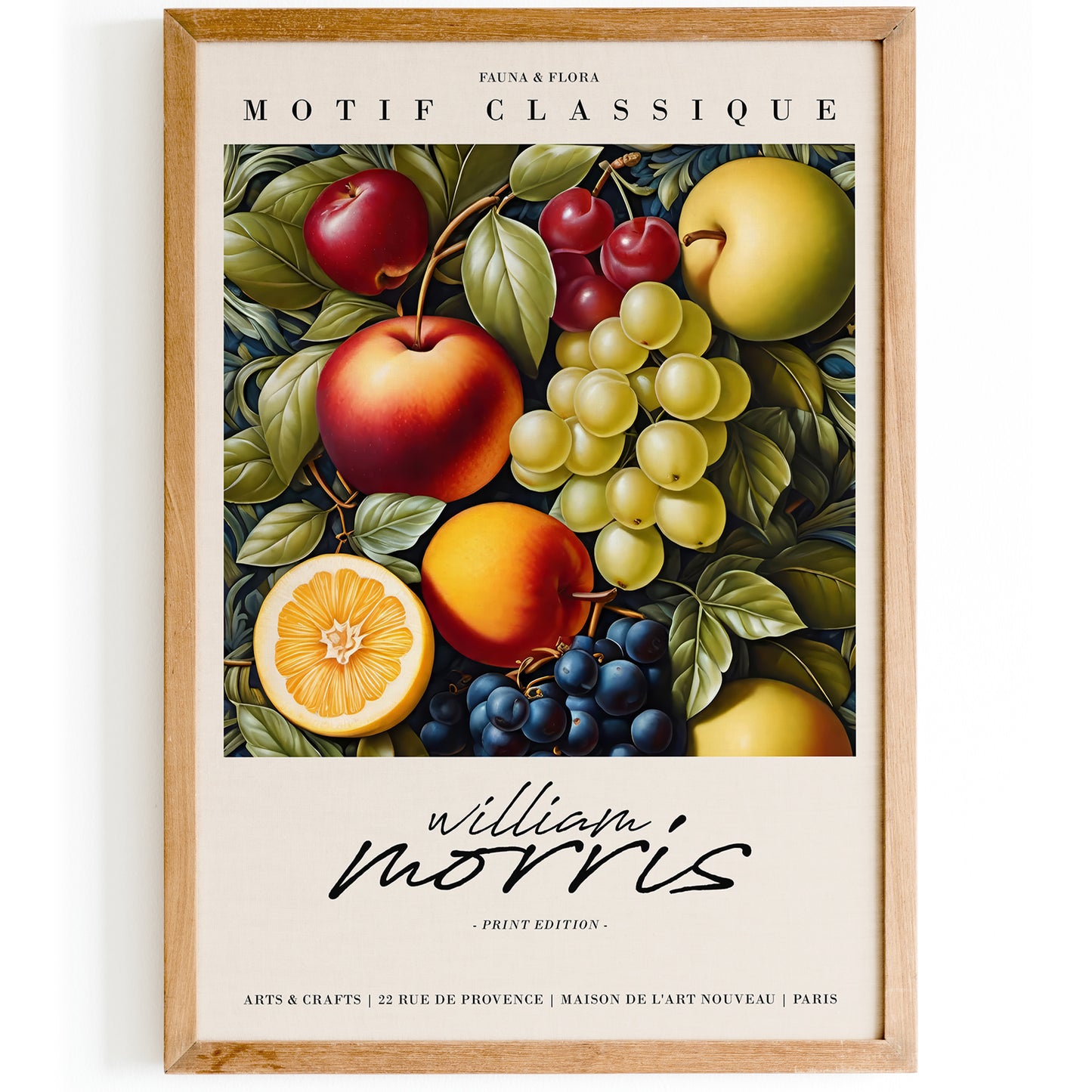 William Morris Fruit Kitchen Wall Art