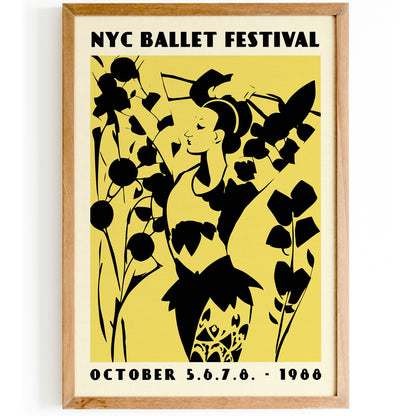 NYC Ballet Festival Retro 1988 Poster