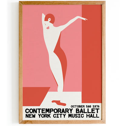 NYC Contemporary Ballet Poster