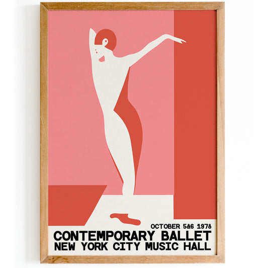 NYC Contemporary Ballet Poster