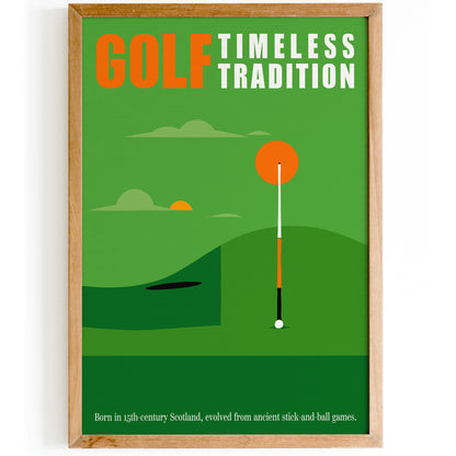 Minimal Golf Quote Poster