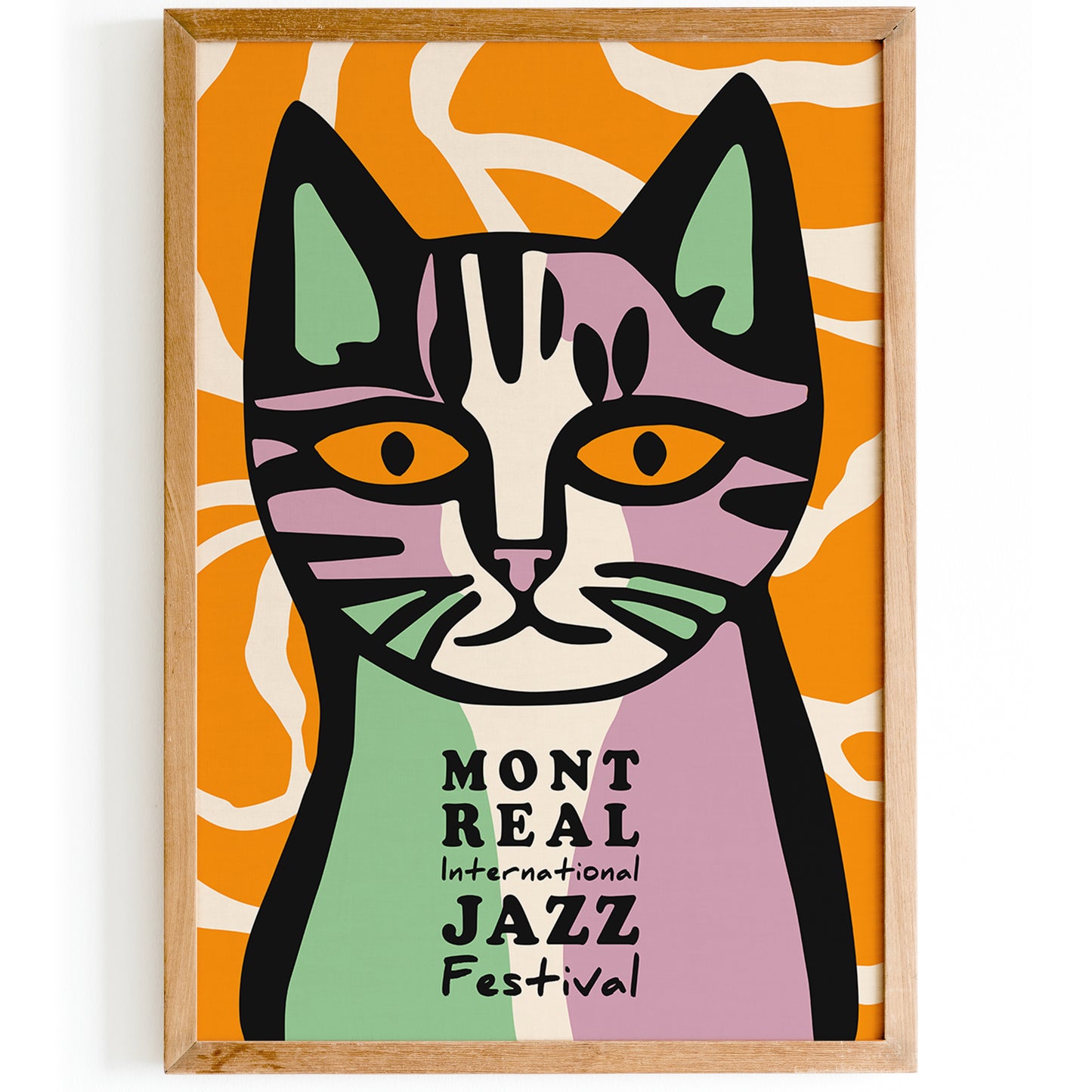 Montreal Jazz Cat Poster