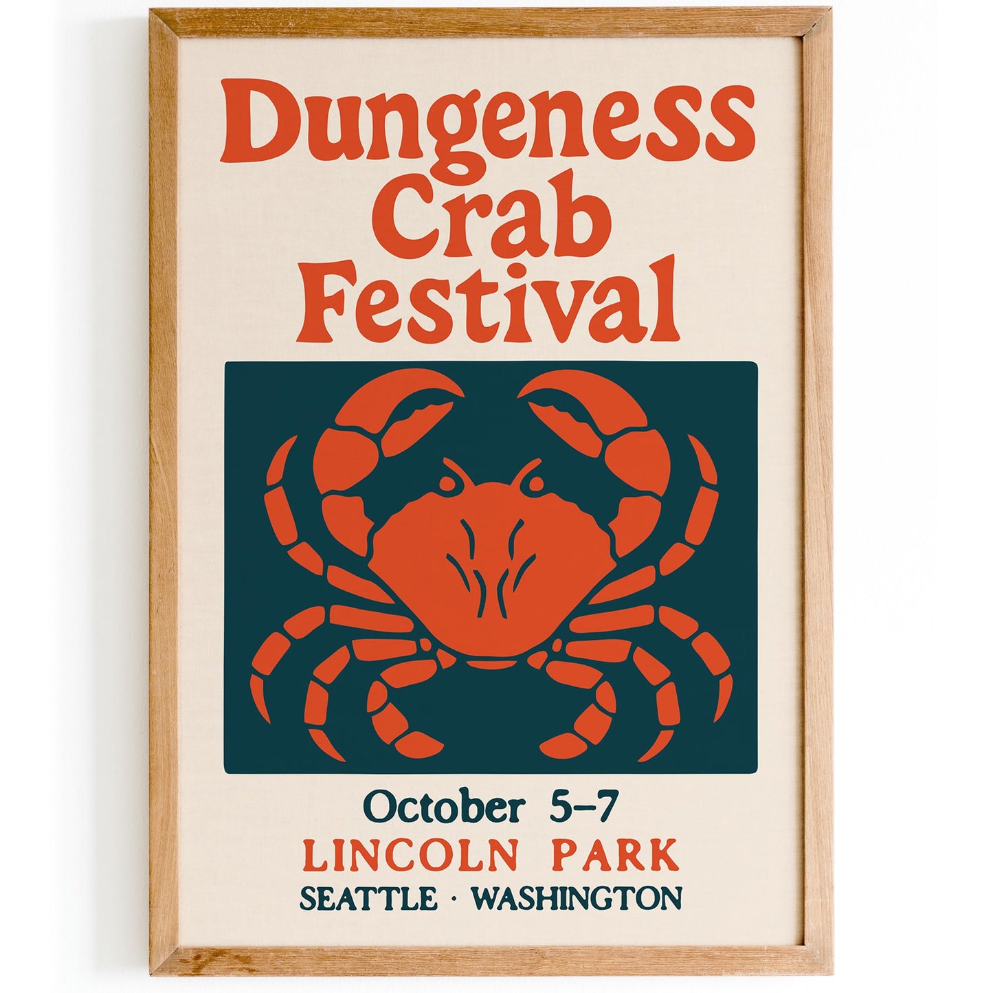 Dungeness Crab Festival Poster