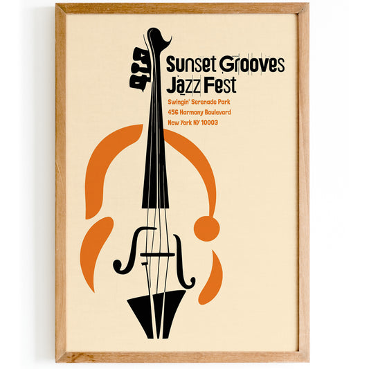 Sunset Groove Jazz Fest 2024 Art Print