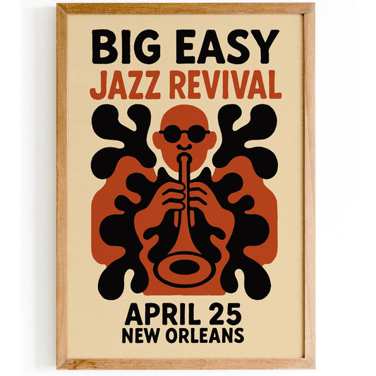 Big Easy Jazz Poster