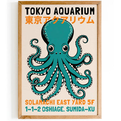 Tokyo Aquarium Retro Poster
