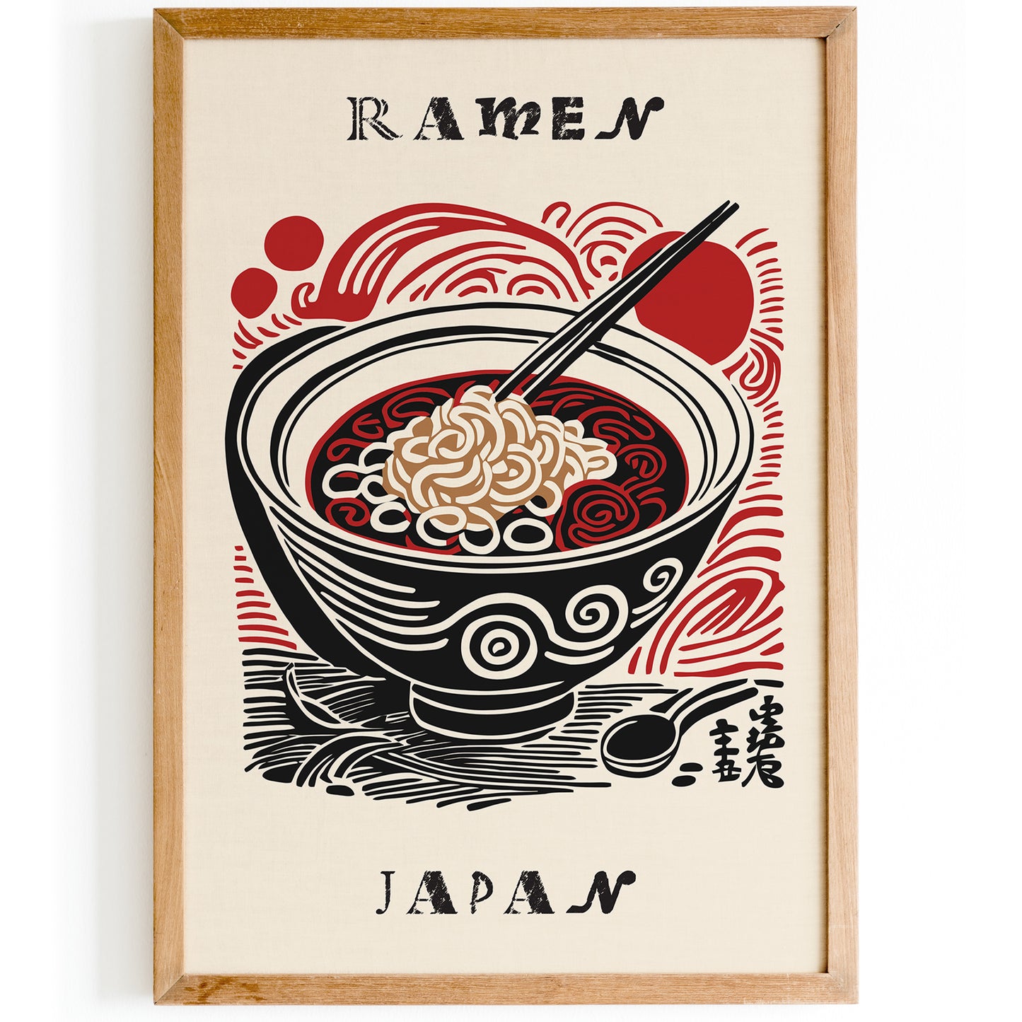 Ramen Soup Japanese Kitchen Poster