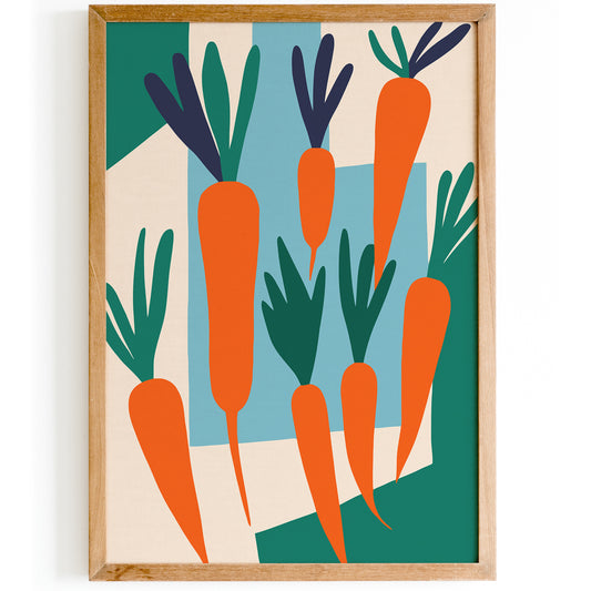 Carrots Kids Room Art Print