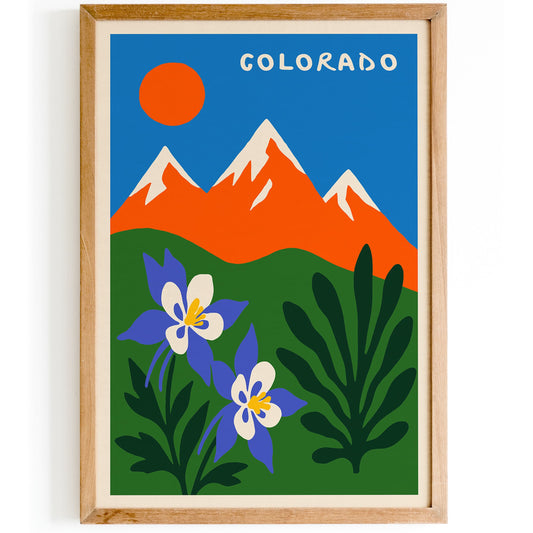Colorado State Travel Poster