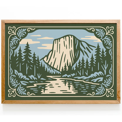 Yosemite National Park Poster - Landscape Horizontal Art Print