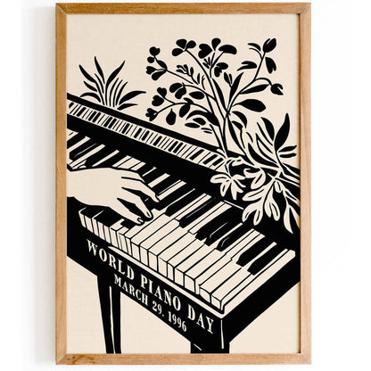 World Piano Day Poster Print