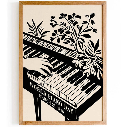 World Piano Day Poster Print