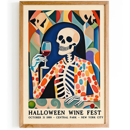 Halloween Wine Fest Poster Print