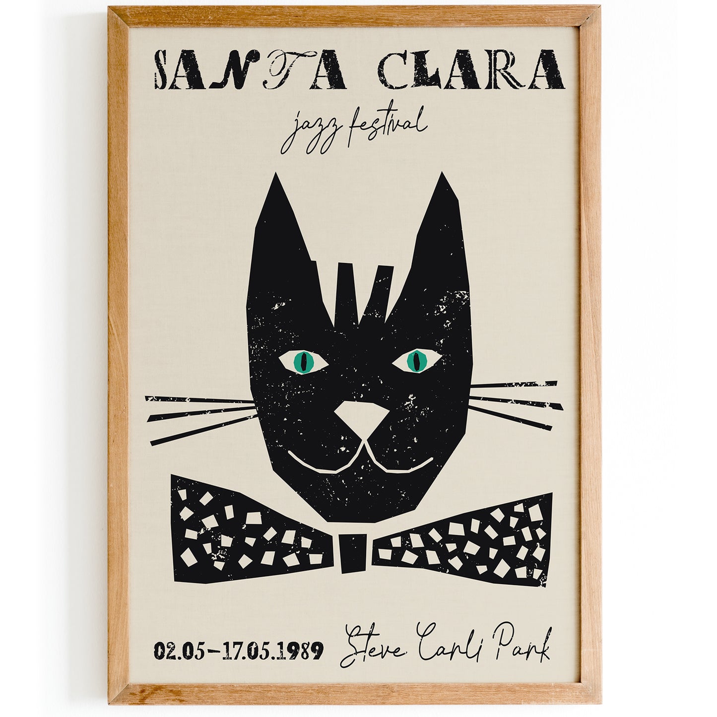 Santa Clara Jazz Cat Festival Poster