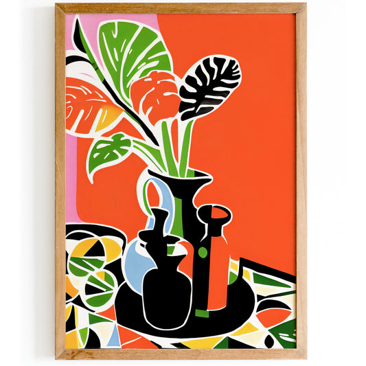 MCM Still Life Plants Artwork Poster