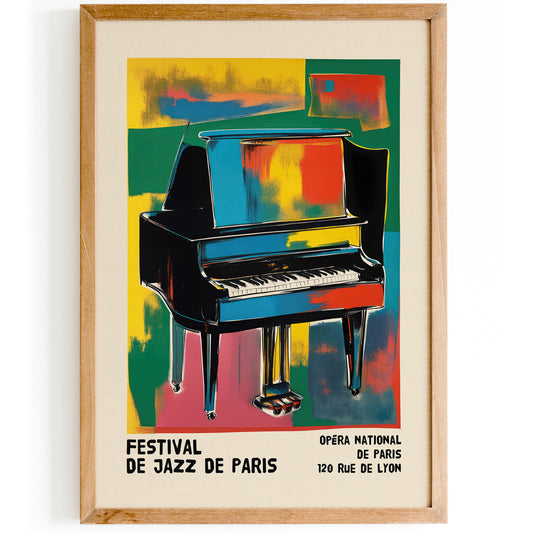 Vintage Paris Jazz Festival Poster