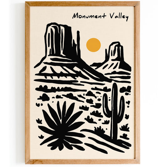 Monument Valley Arizona Travel Poster