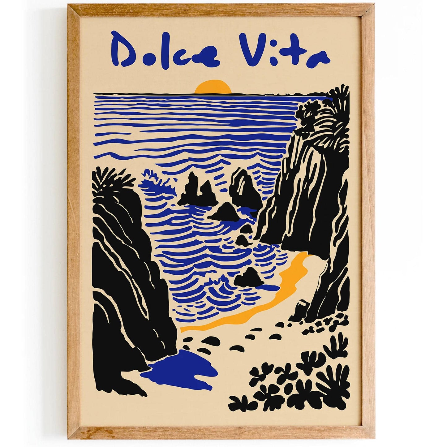 Dolce Vita Italian Style Landscape Poster