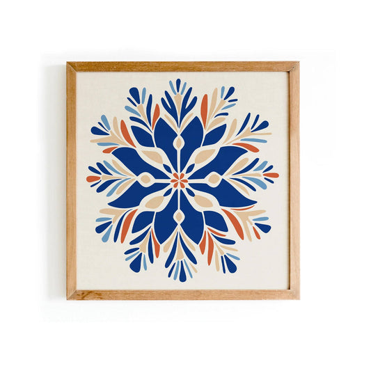 Snowflake Minimalist Christmas Wall Art