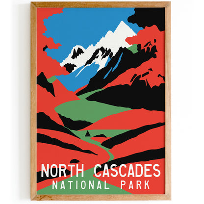 North Cascades Travel Poster