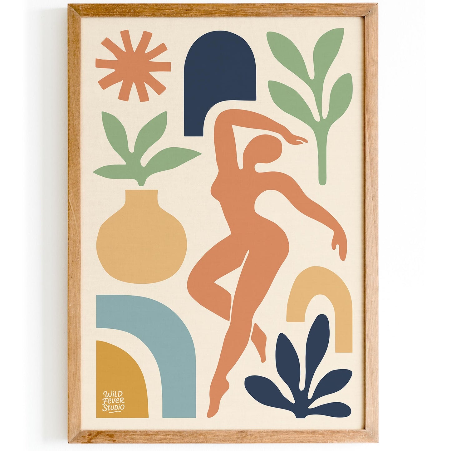 Modern Abstract Cut Outs - Colorful Wall Art Print