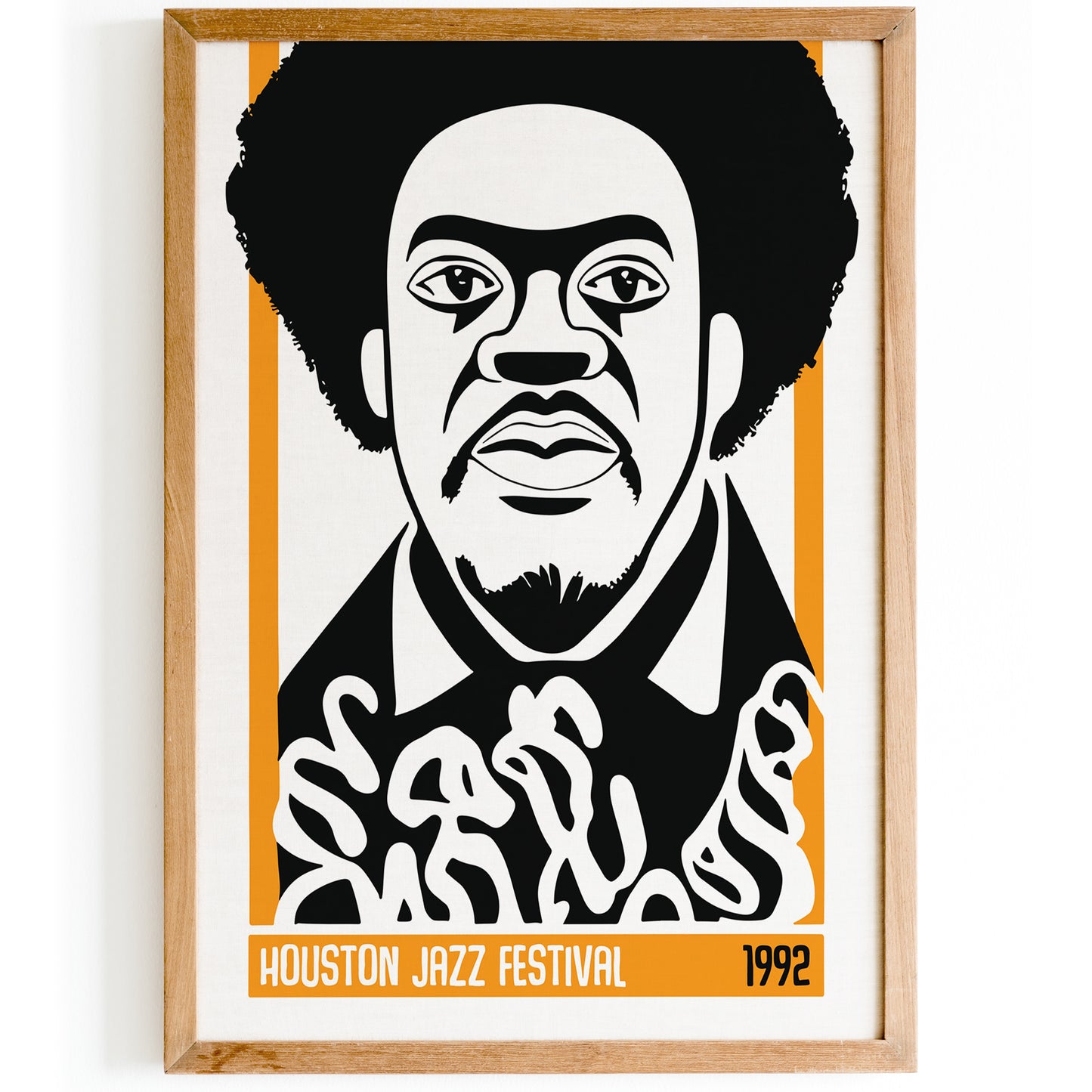 Houston Jazz Festival 1992 Retro Poster