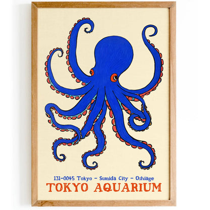 Tokyo Aquarium Octopus Poster