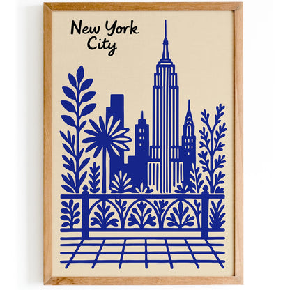 New York City Blue Poster