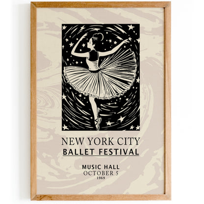 NYC 1969 Ballet Festival Poster