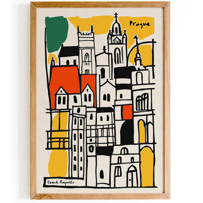 Prague Czech Republic Architecture Poster