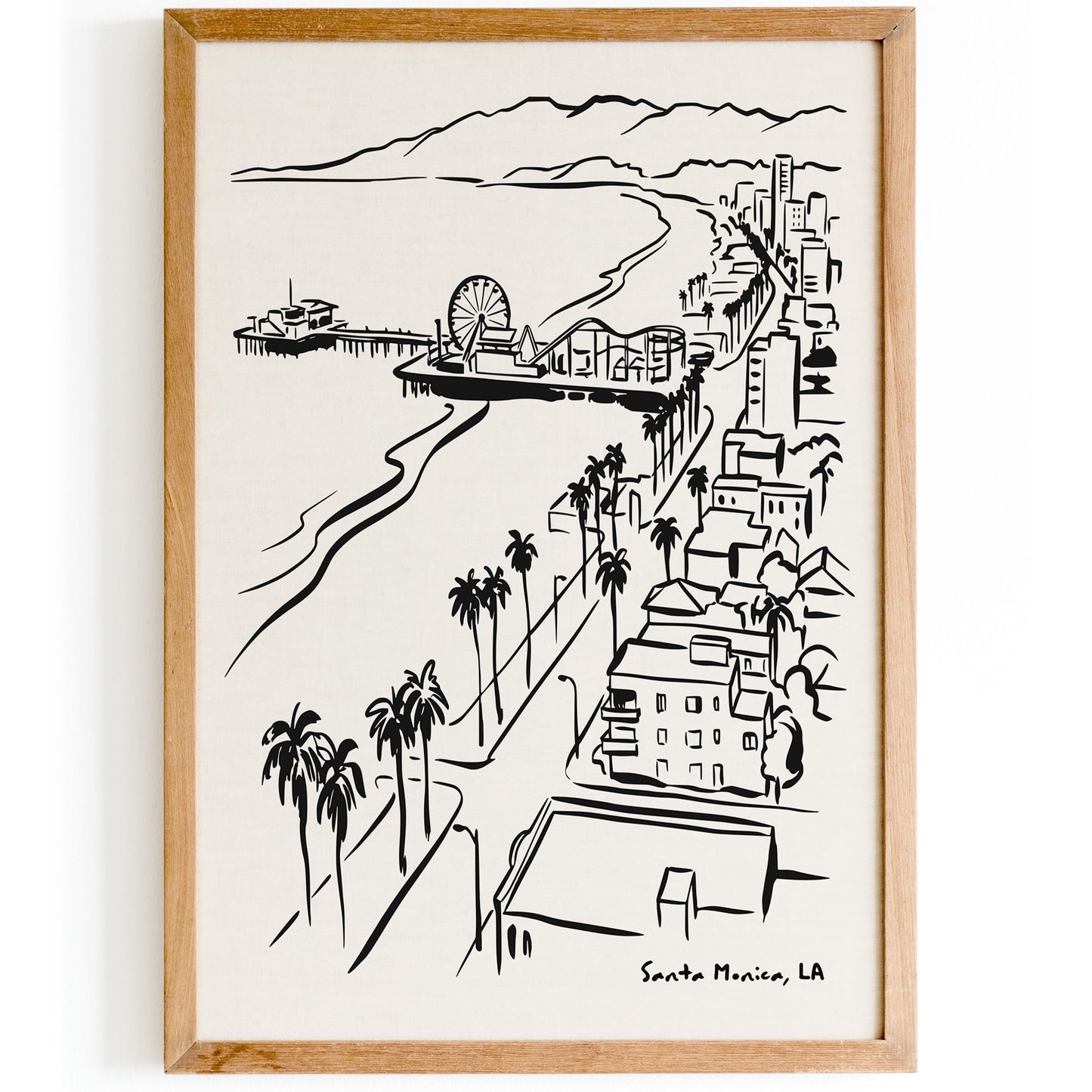 Santa Monica Los Angeles California Poster