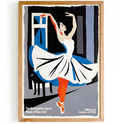 Metropolitan Opera House of New York Ballet Poster