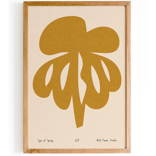 Sign of Spring Abstract Wall Art Poster