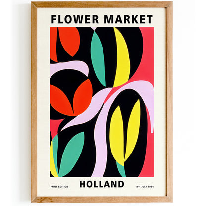 Holland Flower Market Poster