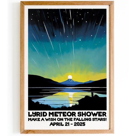 Meteor Shower Night Print