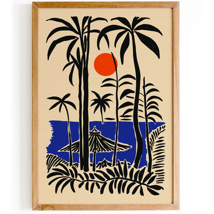 Molokai Hawaii Island Retro Poster 2026