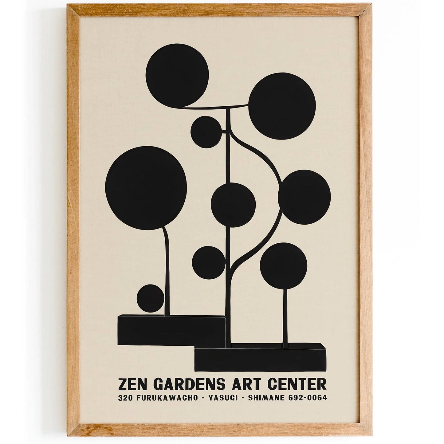 Zen Gardens Art Center Japanese Poster