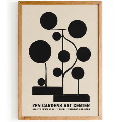 Zen Gardens Art Center Japanese Poster