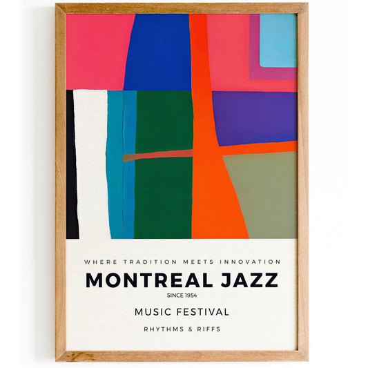 Jazz Festival Mid Century Modern Style Wall Art