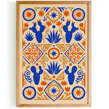 Mexican Abstract Nature Wall Art Poster