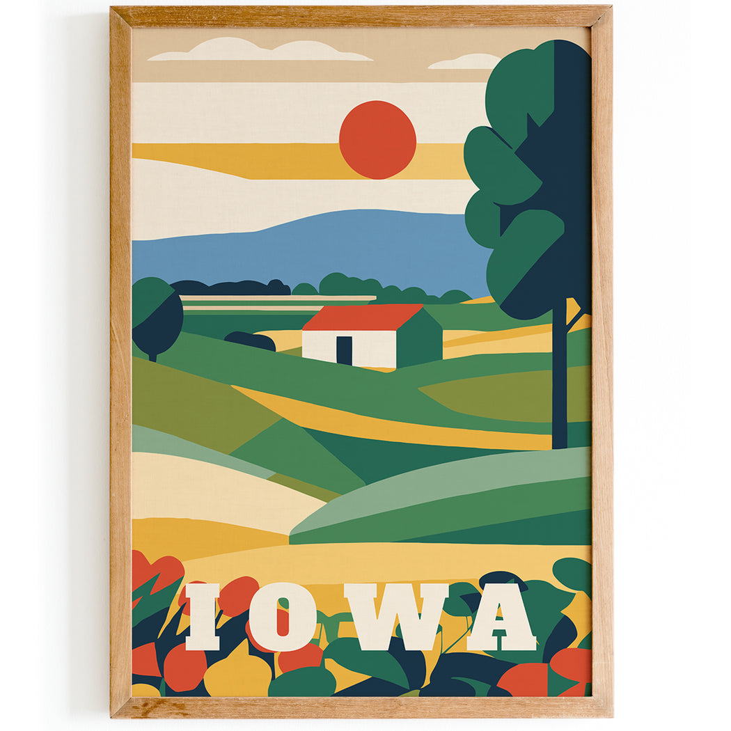 Iowa Travel Poster