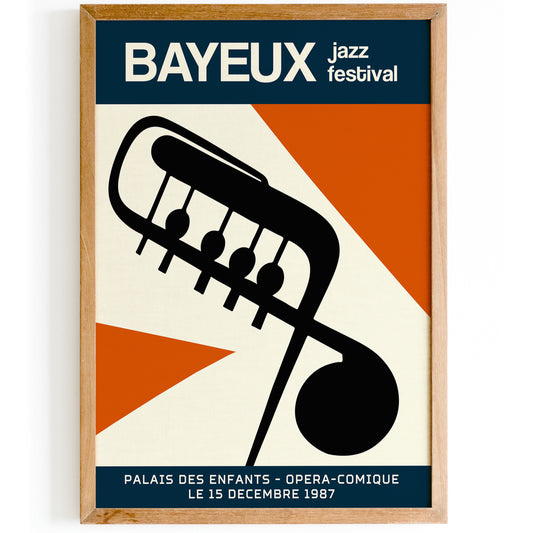 Bayeux Jazz Festival Retro Poster