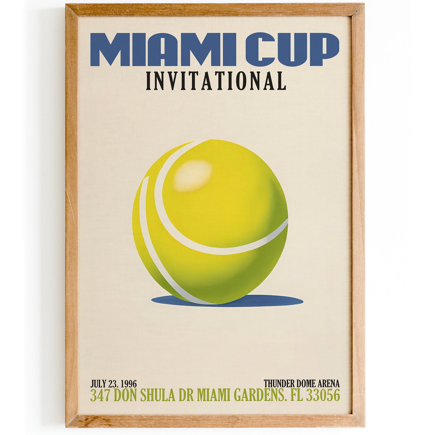 Miami Cup International Tennis Poster