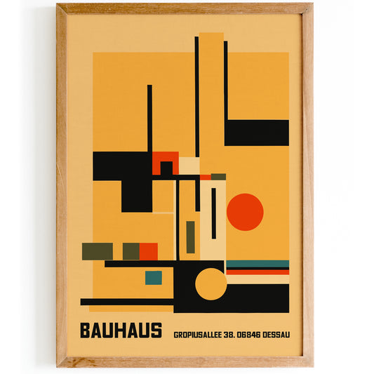 Bauhaus Retro Exhibition Print